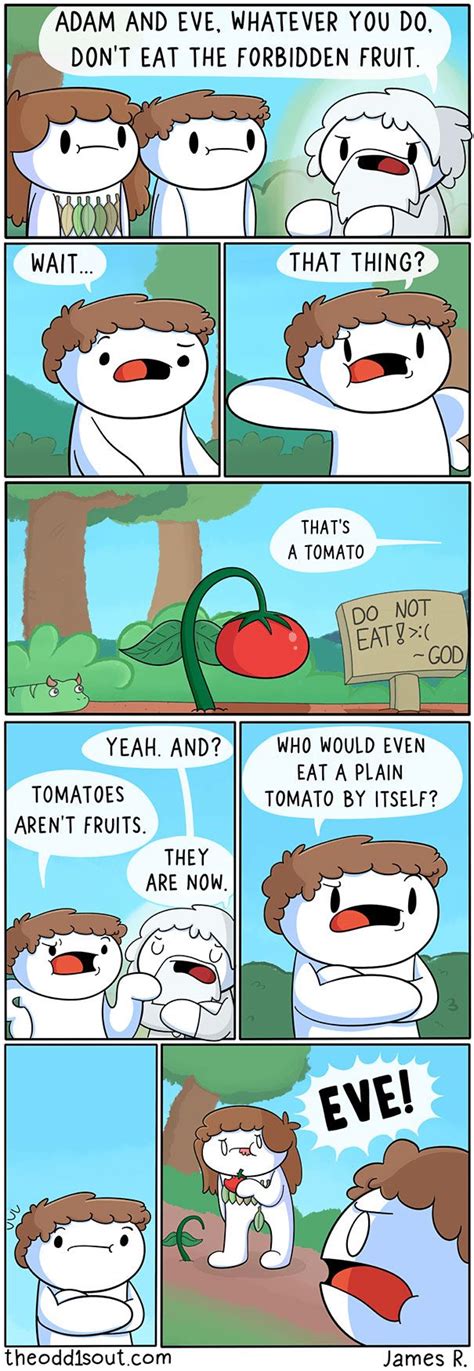 These 275 Funny Comics By Theodd1sout Have The Most Unexpected Endings Funny Comics Funny
