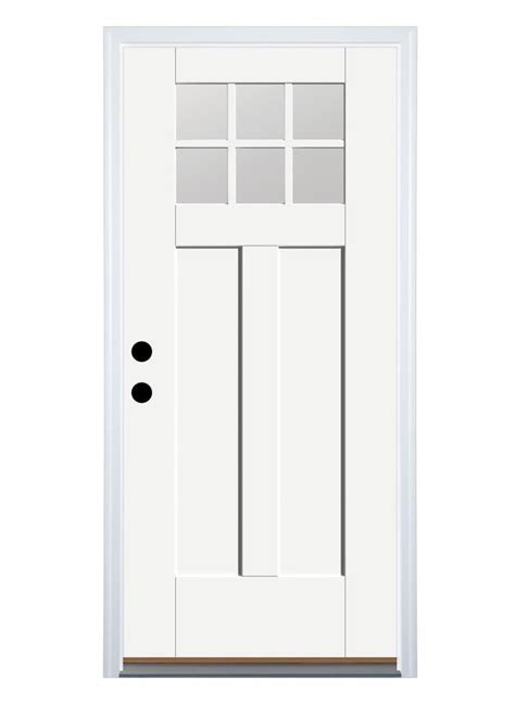 Therma Tru Benchmark Doors 36 In X 80 In Fiberglass Craftsman Right