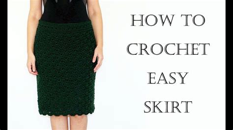 How To Crochet Easy Skirt Youtube