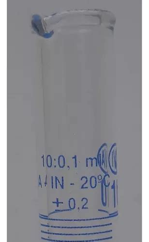 Probeta De Vidrio Graduada X 10ml Iva Con Base Plastica En Venta En