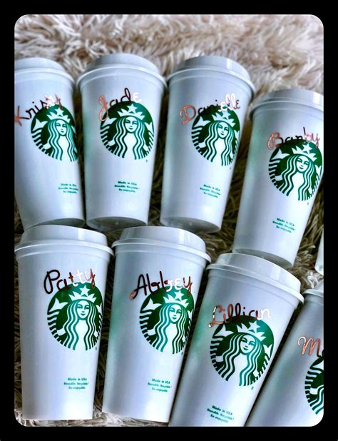 Personalized 16oz Starbucks Cup Bpa Free Reusable Tumbler Etsy