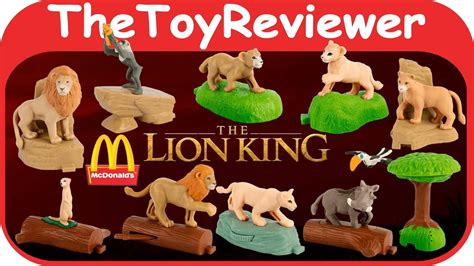 2019 The Lion King Mcdonald S Happy Meal Complete Set 10 Unboxing Toy Review Thetoyreviewer