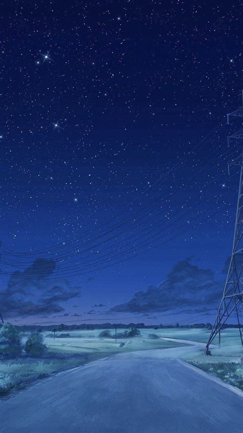 L Wallpaper Night Sky Wallpaper Anime Scenery Wallpaper Landscape