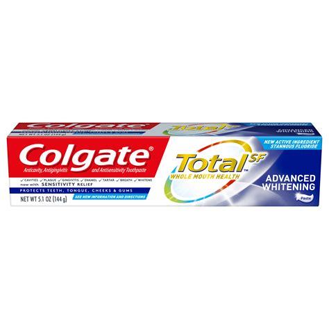 Colgate Total Whitening Toothpaste Advanced Whitening 51 Ounce