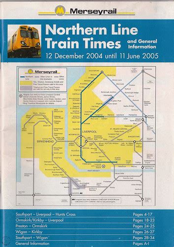 Merseyrail Northern Line Timetable From 12th December 2004 Flickr