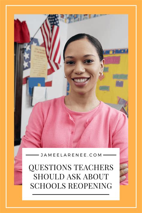 Schools Reopening 10 Questions Teachers Should Ask Jameela Renee