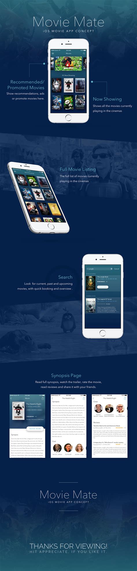 And it is unlikely to happen since appstore submission guidelines prohibit such apps. Movie Mate | iOs Movie App Concept UI on Behance