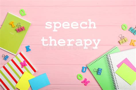 Composition On The Topic Of Speech Therapy Speech Problems Stock Image