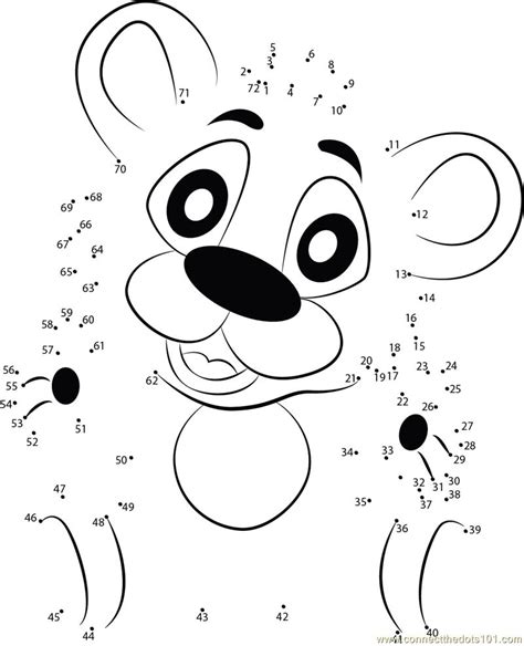 Adorable Little Polar Bear Dot To Dot Printable Worksheet Connect The 38c