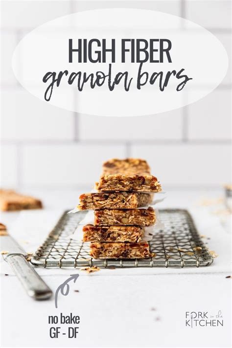 Which is fantastic news considering they're going to be on repeat weekly. High Fiber Granola Bars | Recipe in 2020 | Granola bars, Granola, High fiber snacks