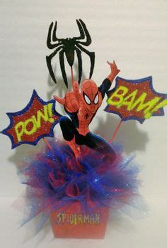Spiderman centerpiece | Party Ideas | Pinterest | Nice, Spiderman and