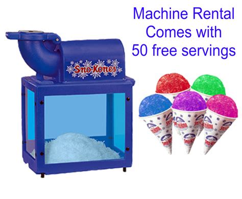 Snow Cone Machine Rentals Carolina Fun Factory