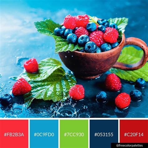 Pantone color palette for spring/summer (2021) nyfw again brings to you amazing colors for your branding and artwork with the spring fresh breeze and positive energy. Blueberries | Raspberries | Healthy Living | Summer fruit ...