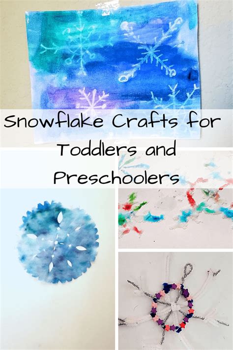 5 Snowflake Crafts For Toddlers And Preschoolers Whimsyroo