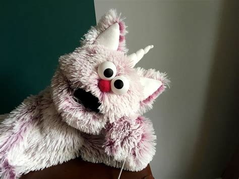 Fuzzy Monster Puppet Professional Handpuppet Unicorn Puppet Muppet