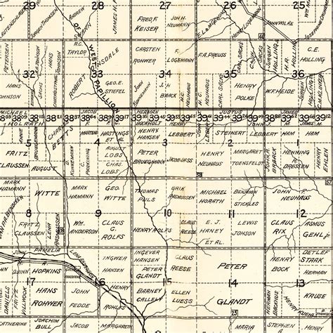 Vintage Map Of Douglas County Nebraska 1900 By Teds Vintage Art