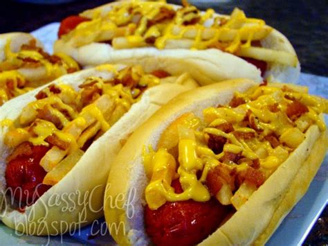 Cheesy Hotdog And Fries Sandwich Overload Recipes And Reviews Sassy