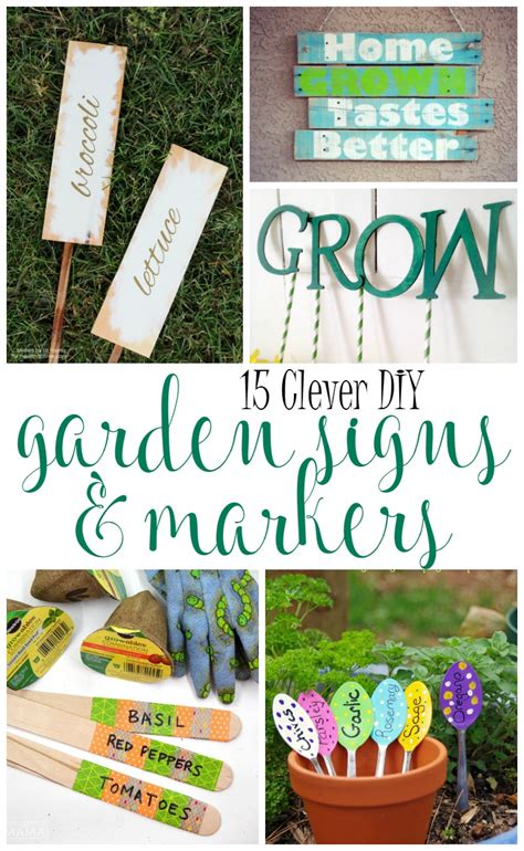 Diy spring is here wooden garden sign: 15 Clever DIY Garden Signs & Markers - Living La Vida Holoka