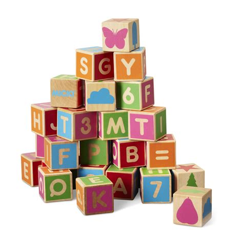 Put a bunch of fruit in a bowl and see if he can identify the items that start with various letters, like a (apple), b (banana), g (grapes), p (peach), etc. Buy Micki - Wooden Alphabet Blocks (10213500) - Incl. shipping