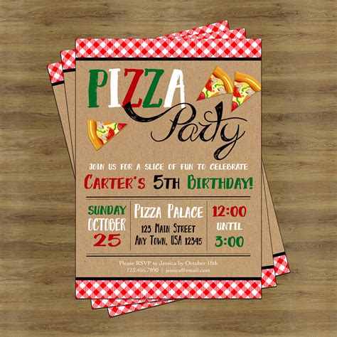 Pizza Party Invitation 12 Examples Format Pdf Examples
