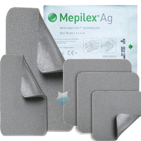 Mepilex Ag Antimicrobial Foam Dressing 10cm X 10cm B5 Betta Health