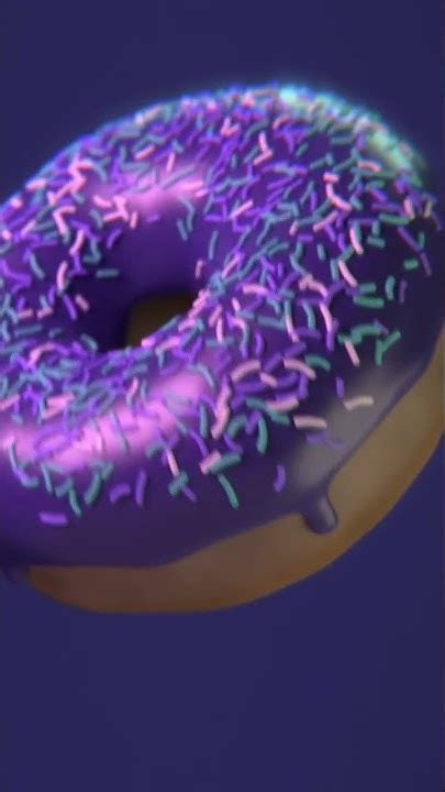 3d Donut Made In Blender Youtube