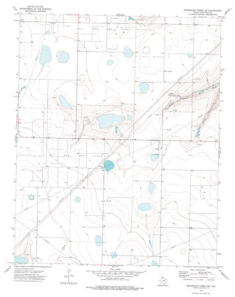 Sourdough Creek Nw Tx Topographic Map Topoquest