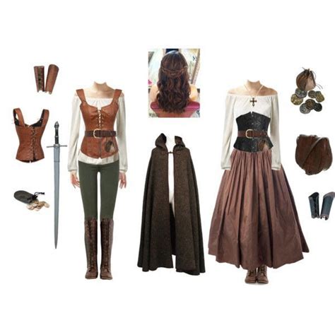 Medieval Outfit Ideas Female Clothes With Cloak Dress Etc