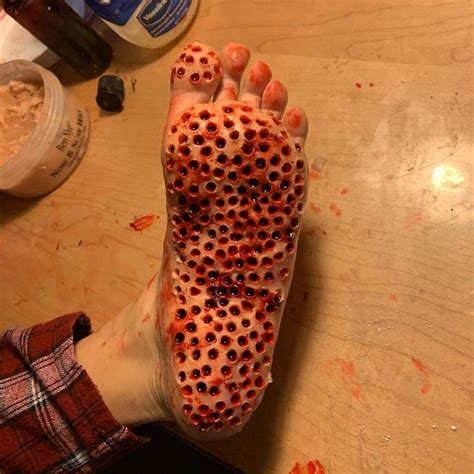 Eliza Gilbert On Instagram Trypophobia Foot Sfx Sfxmakeup