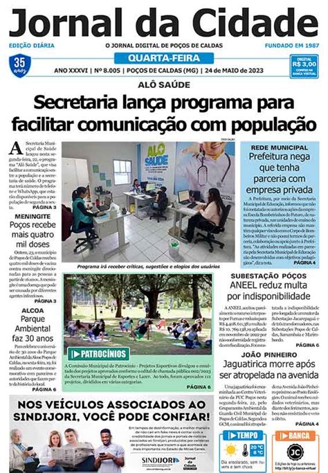 Jornal Da Cidade 24 De Maio De 2023 Jornal Da Cidade Notícias De