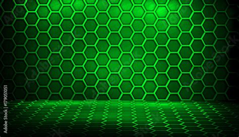 Green Honeycomb Interior Background Stock Illustration Adobe Stock