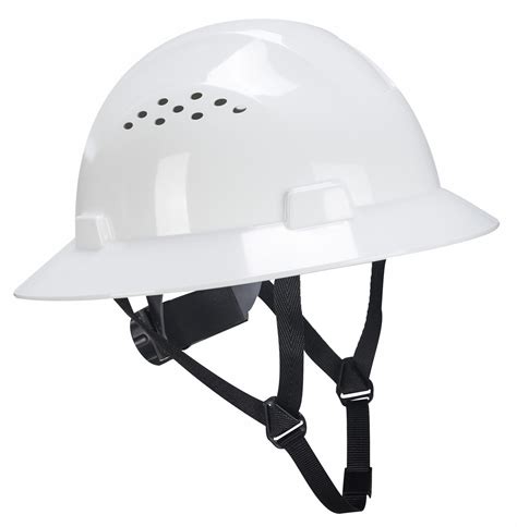 Safety Helmet Full Brim White Ngc Industries