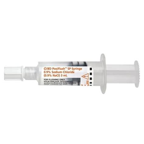 Bd Posiflush Sterile Path Sp Pre Filled Saline Syringe 3ml Box Of 30