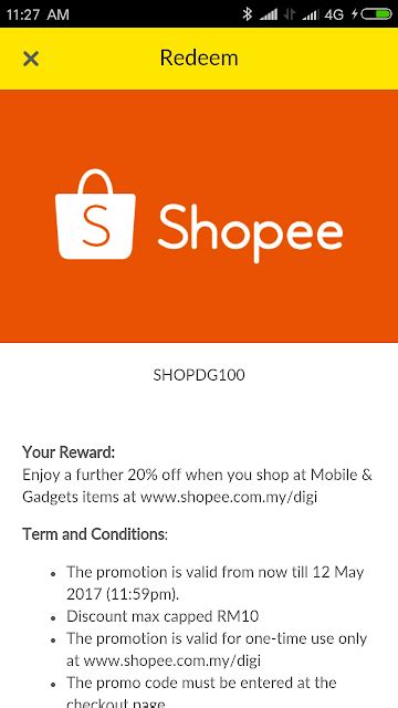 Shopee malaysia is a mobile and website platform where you can buy and sell products through their app or ecommerce store, their categories. Shopee Promo Code 20% Discount on Mobile & Gadgets Items ...
