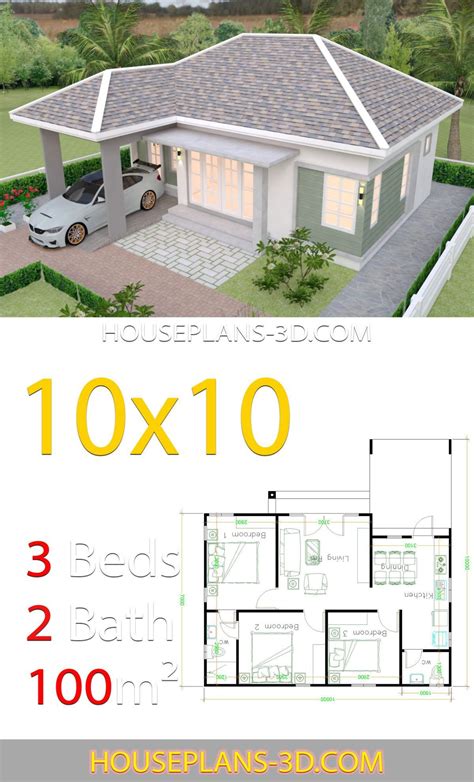 Unique Small House Plans 3 Bedroom Simple Dream Homes Pin By Neha