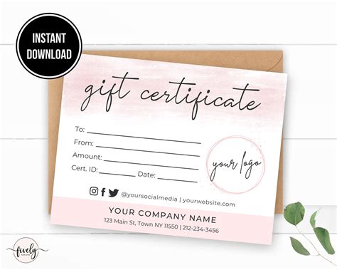 Certificate Design Template Printable T Cards Thank You Card