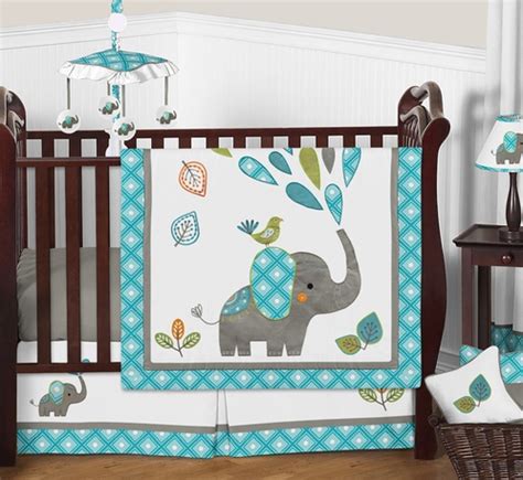Baby elephants can do just that with their. Mod Elephant Baby Bedding - 4pc Boy or Girl Crib Set by ...
