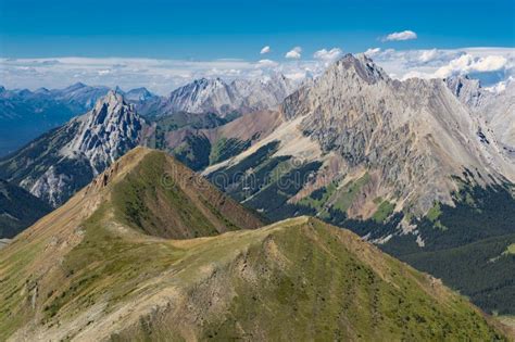 Alpine Ridge In The Rocky Mountains Alberta Canada Stock Image Image