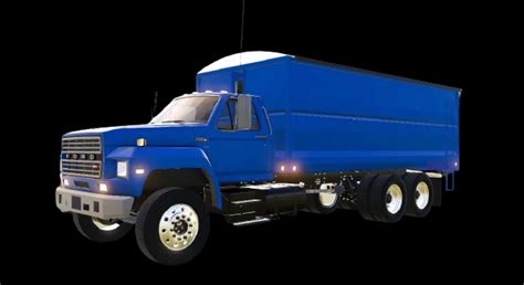 Ford F800 Flatbedar Truck V1000 Fs19 Farming Simulator 19 Trucks Mod
