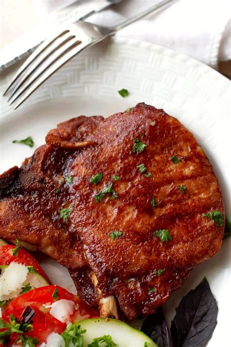 Add wine, to deglaze the pan, reduce to half. Oven Baked Pork Chop Sauce - Bunny's Warm Oven