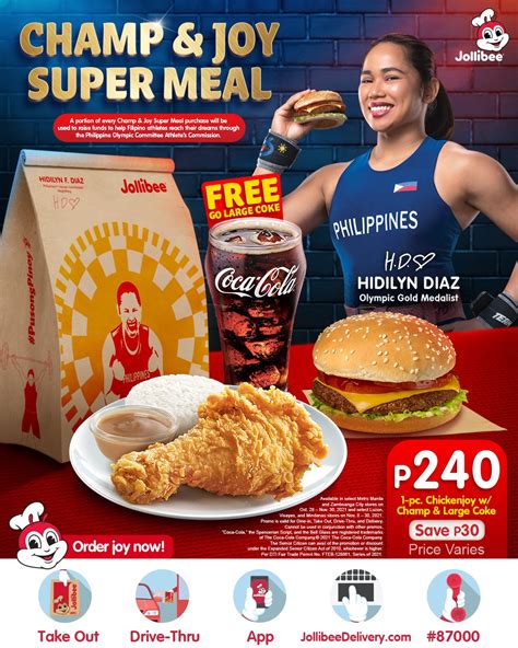 Jollibee Champ And Joy Super Meal Promo Manila On Sale