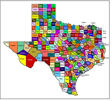 Texas Counties Map Labeled Images And Photos Finder
