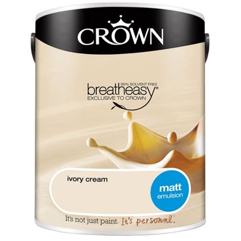 Crown 5l Ivory Cream Matt Paint Uncategorised From Wallpaper Depot Uk