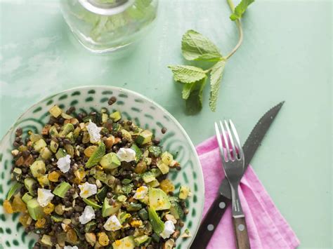 Linzensalade Met Avocado En Muntdressing Boodschappen