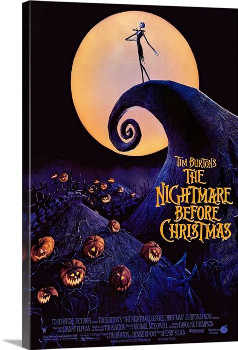 Tim Burtons The Nightmare Before Christmas 1993 Wall Art Canvas