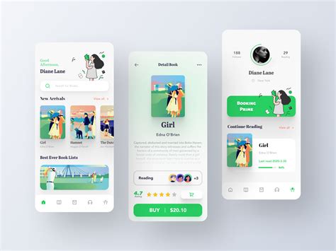 Library App Design By Yueyue For Top Pick Studio On Dribbble