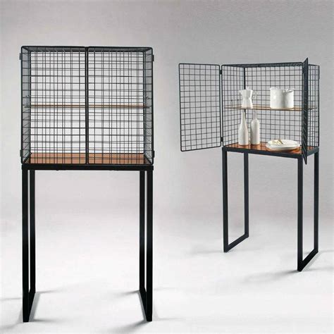 Have y'all seen the price of those wire grilles? Wire Mesh Cabinet In Black Or White By Out There Interiors | notonthehighstreet.com