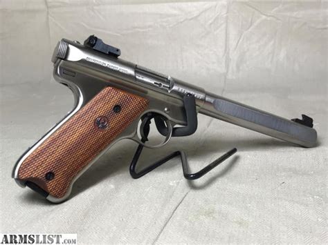 ARMSLIST For Sale Ruger Mark II Target Competition SS Slab Side W Rings