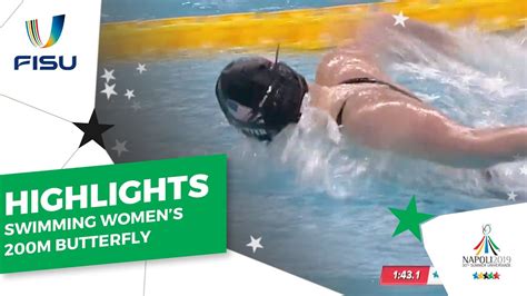 Charlotte bonnet (france) 1:56.51 4. Swimming Women's 200m Butterfly Final #Napoli2019. - YouTube