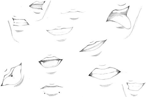 Mouth Expressions By Xenophiel On Deviantart Mouth Drawing Anime